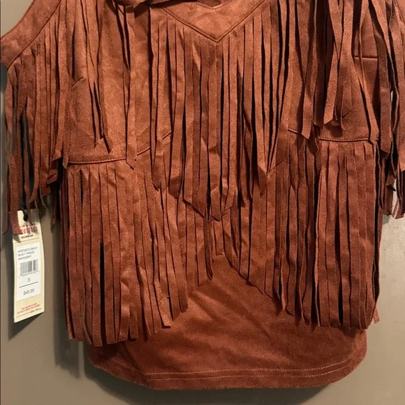 Idyllwind Brown Fringe Tank Top - Picture 5 of 8